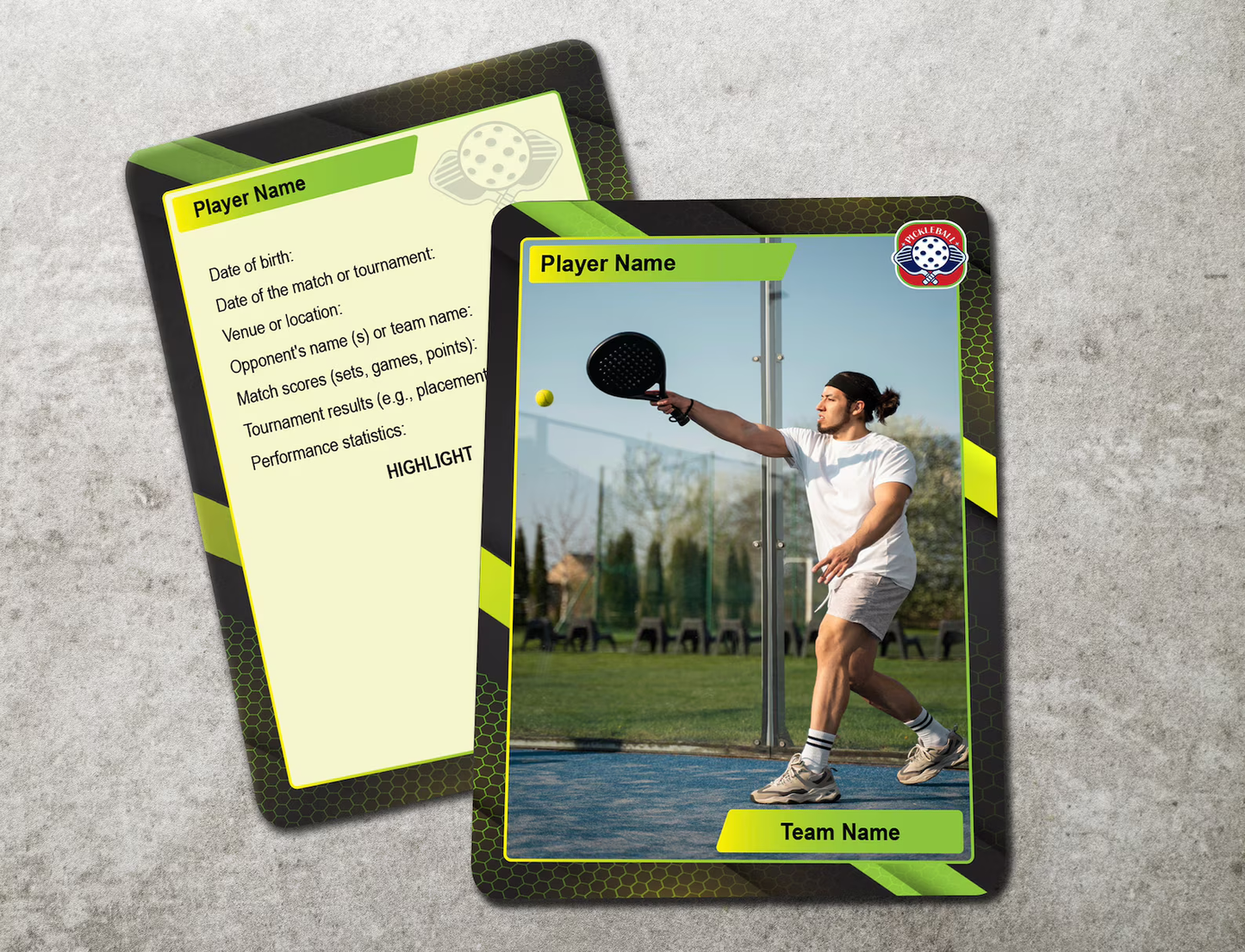 Personalized Pickleball Trading Card (Final)