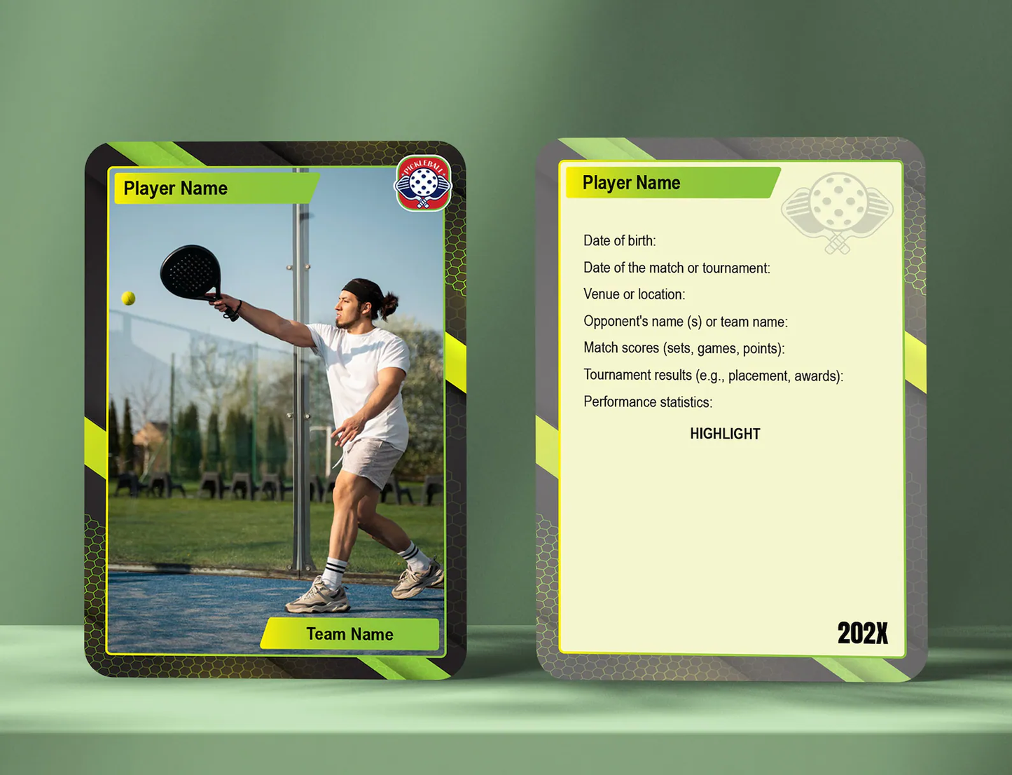 Personalized Pickleball Trading Card (Final)