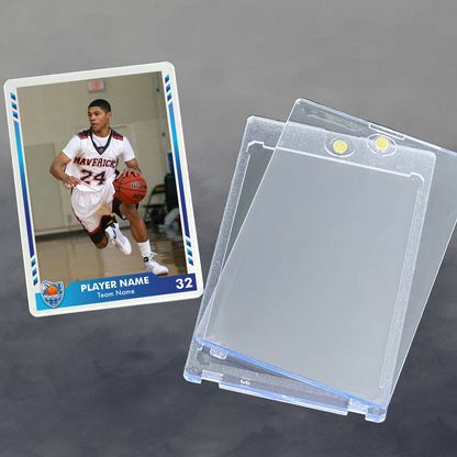 Personalized Basketball Trading Card (Blue)