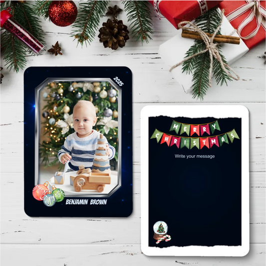 Personalized Christmas Trading Card