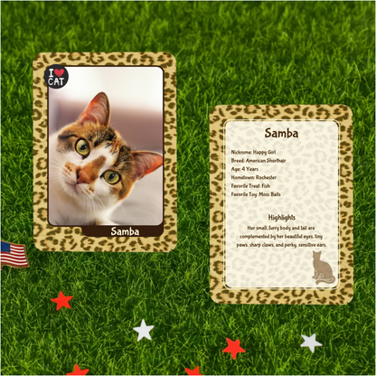 Personalized Pet Trading Card