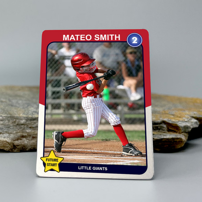 Personalized Baseball Trading Card for Future Star