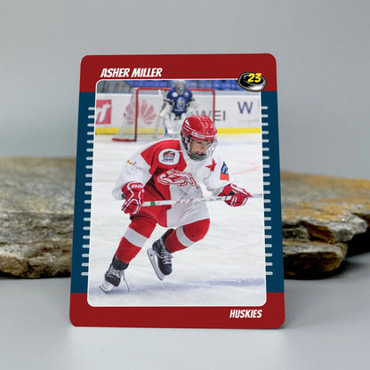 Personalized Ice Hockey Athlete Team Trading Card