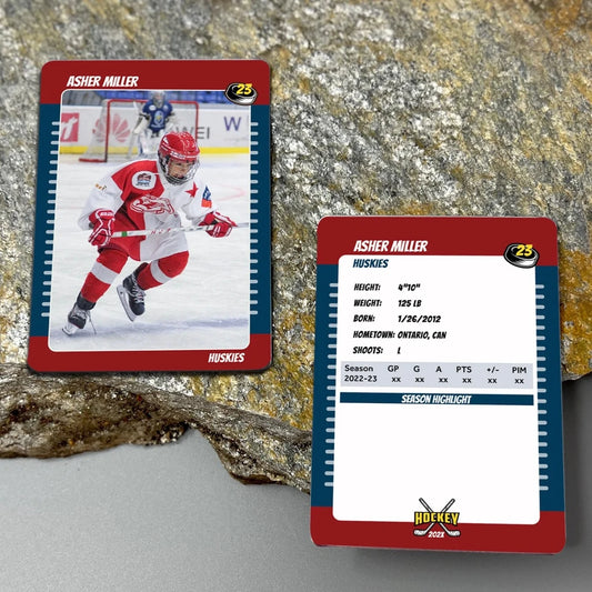 Personalized Ice Hockey Athlete Team Trading Card